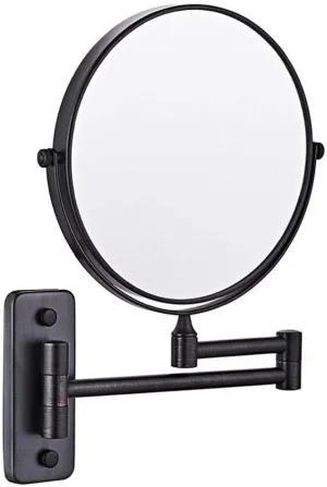 Bathroom Shaving Mirror Wall Mounted Cosmetic Mirror 3X/1X Magnification Makeup Mirror 360° Free Rotation for Beauty Makeup/Bathroom Shaving with Drilling or Without Drilling (Color : #5)