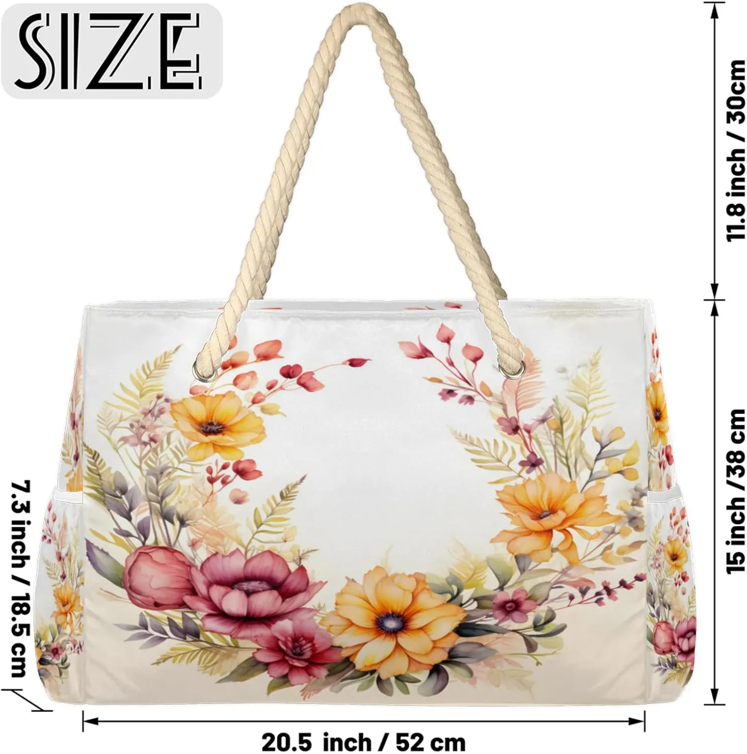 Beach Bags for Women Large Beach Tote Bag, Waterproof Sandproof Swim Pool Bag with Zipper