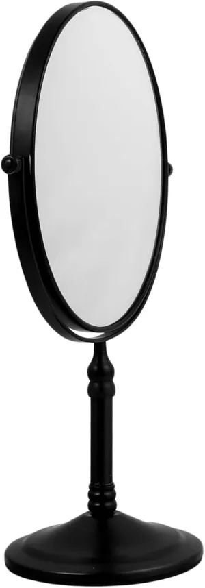Beaupretty 1Pc Double Sided Desktop Makeup Mirror Swivel Vanity Mirror with Magnification Reflection Durable Lightweight Dresser Mirror for Easy Viewing Finish