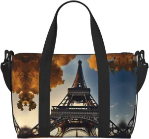 Beautiful Eiffel Tower Paris Duffel Bags for Traveling - Lightweight Personal Item Travel Bags, Gym Bags for Men and Women