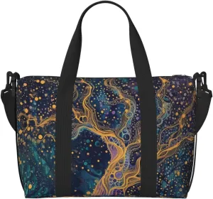 beautiful life art print Travel Duffel Bag, Sports Tote Gym Bag, Swim Pool Bag Large Shoulder Tote Bag for Beach Weekender