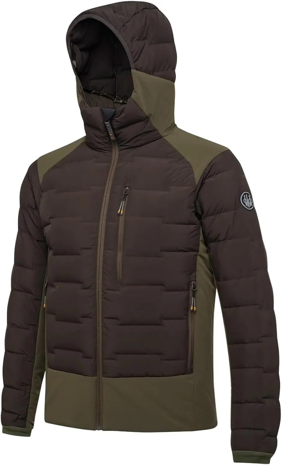Beretta Men's Tarandus Durable Water-Repellent (DWR) Thermal Hunting Jacket - Goose Down, Integrated Hood & Removable Braces