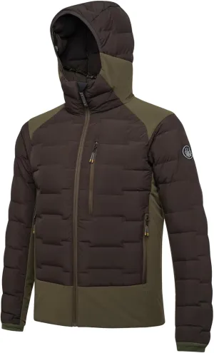 Beretta Men's Tarandus Durable Water-Repellent (DWR) Thermal Hunting Jacket - Goose Down, Integrated Hood & Removable Braces