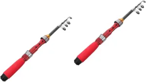 BESPORTBLE 2pcs Ultra Portable Fishing Rod Telescopic Angling Pole for Outdoor Use Lightweight and Design Ergonomic Handle for Comfortable