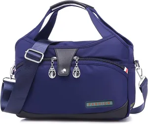 Blaciokamith Tote Bag, Soft Side Lightweight Underseat Tote Bag, Fashionable Simple Messenger Bag for Womens