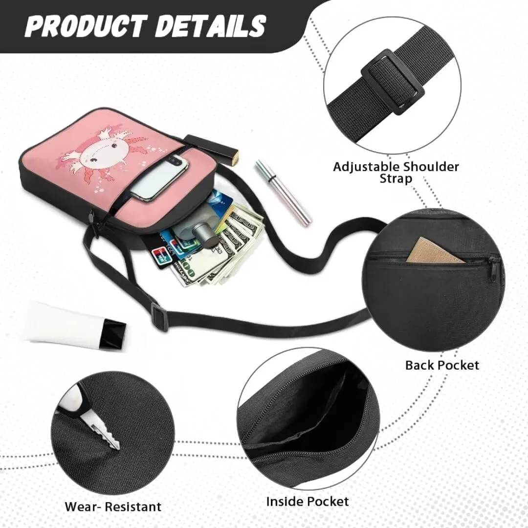 Boatee Small Messenger Bag for Men Galaxy Crossbody Purse with Pockets