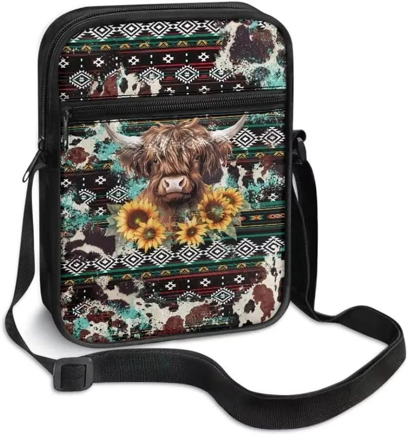 Boatee Small Messenger Bag for Men Galaxy Crossbody Purse with Pockets