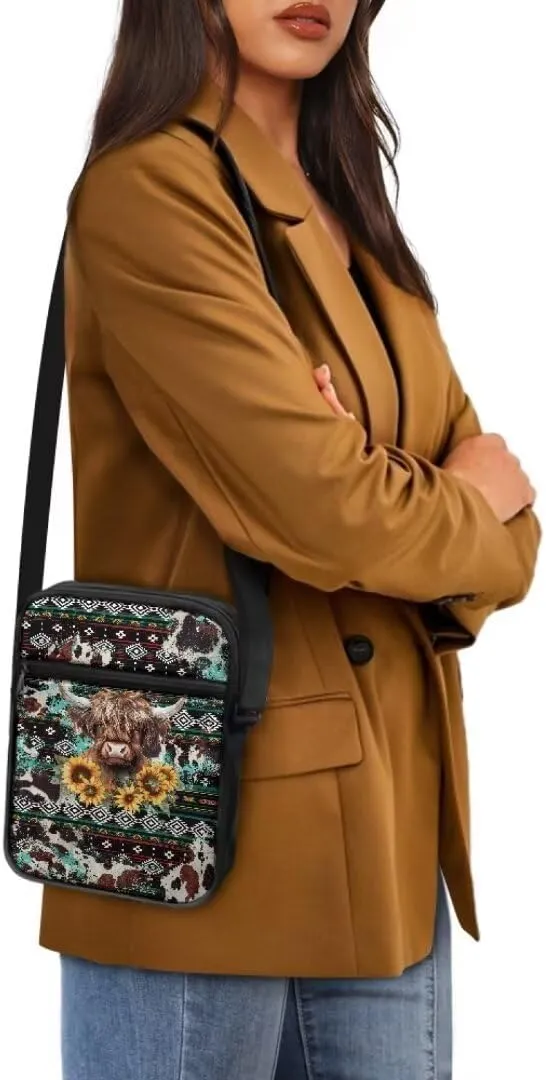 Boatee Small Messenger Bag for Men Galaxy Crossbody Purse with Pockets