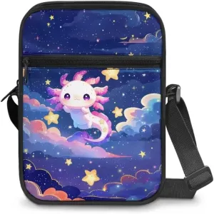 Boatee Small Messenger Bag for Men Galaxy Crossbody Purse with Pockets