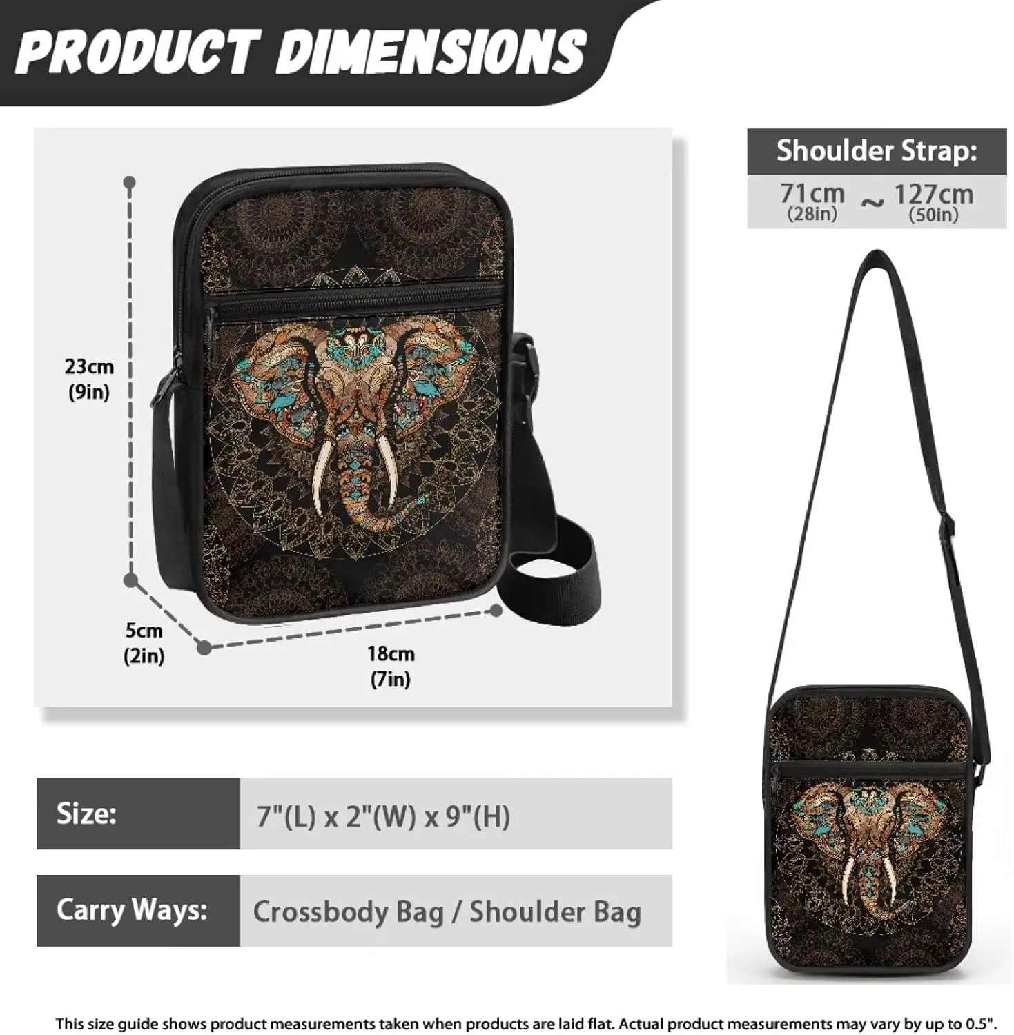 Boatee Small Messenger Bag for Women Casual Multi-Purpose Crossbody Handbag