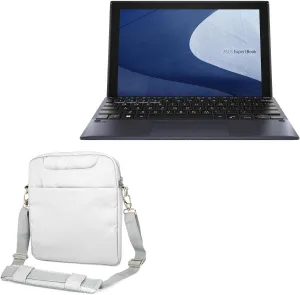 BoxWave Case Compatible with ASUS ExpertBook B3 Detachable (B3000) - Encompass Urban Bag, Over Shoulder Messenger Straps Handle Bag Pockets - Cool Grey
