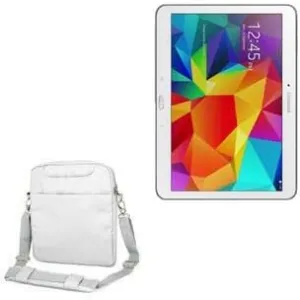 BoxWave Case Compatible with Galaxy Tab 4 10.1 - Encompass Urban Bag, Over Shoulder Messenger Straps Handle Bag Pockets - Cool Grey