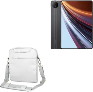 BoxWave Case Compatible with Honor Pad GT Pro - Encompass Urban Bag, Over Shoulder Messenger Straps Handle Bag Pockets - Cool Grey