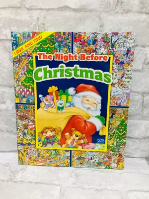 Brand new Large Format Look & Find Christmas Book, hardcover, 24 Pages! Night Before Christmas