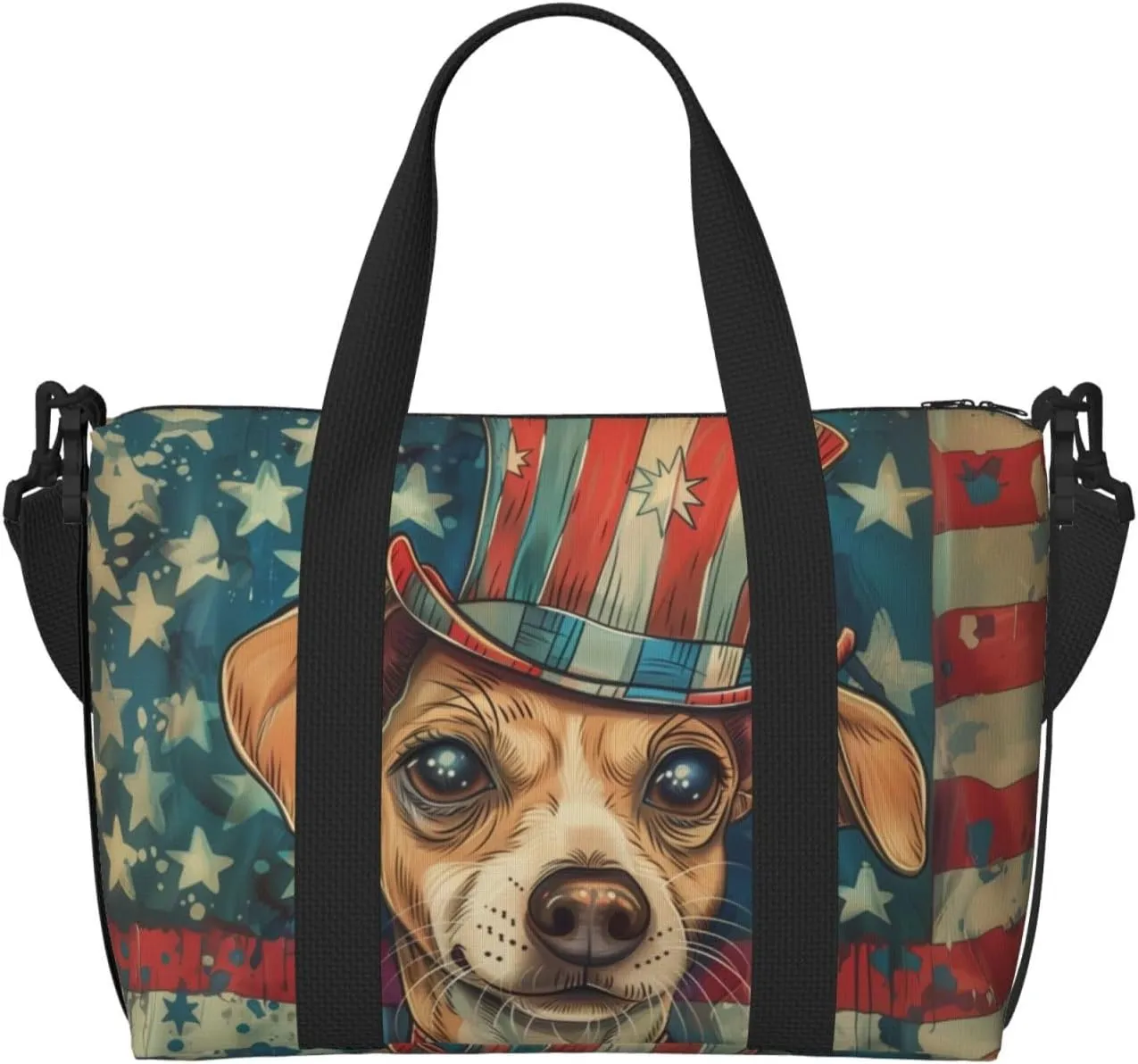 Brittany print Travel Duffel Bag, Sports Tote Gym Bag, Swim Pool Bag Large Shoulder Tote Bag for Beach Weekender
