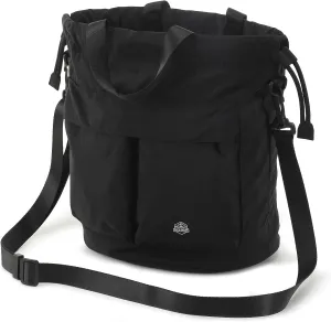Bucket Bag for Women Super Lightweight Tote Handbag Nylon Crossbody Bag Drawstring Hobo for Travel Hiking Music Festival