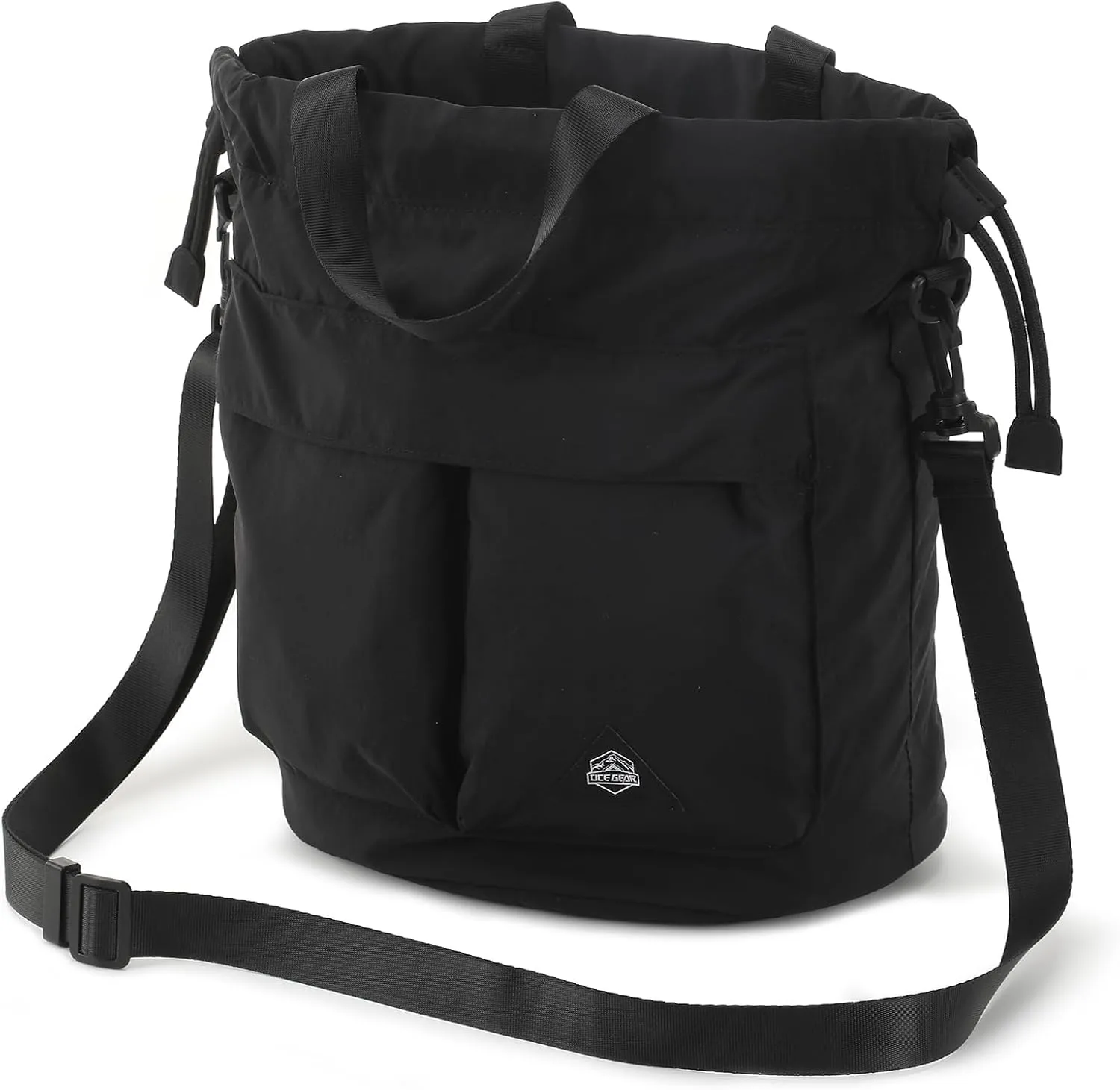 Bucket Bag for Women Super Lightweight Tote Handbag Nylon Crossbody Bag Drawstring Hobo for Travel Hiking Music Festival