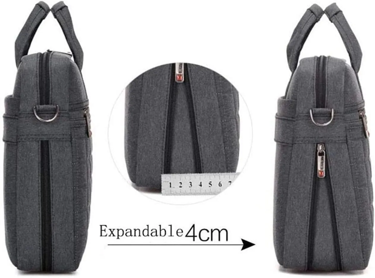 Business Briefcase Messenger Handbag, Protective Laptop Shoulder Crossbody Handbag Messenger Bag