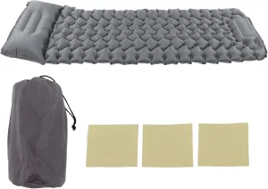 Camping Sleeping Pad Ergonomic Design Foot Press Inflation Water Prevent Nylon Sleeping Mat for Camping Travel Outdoor