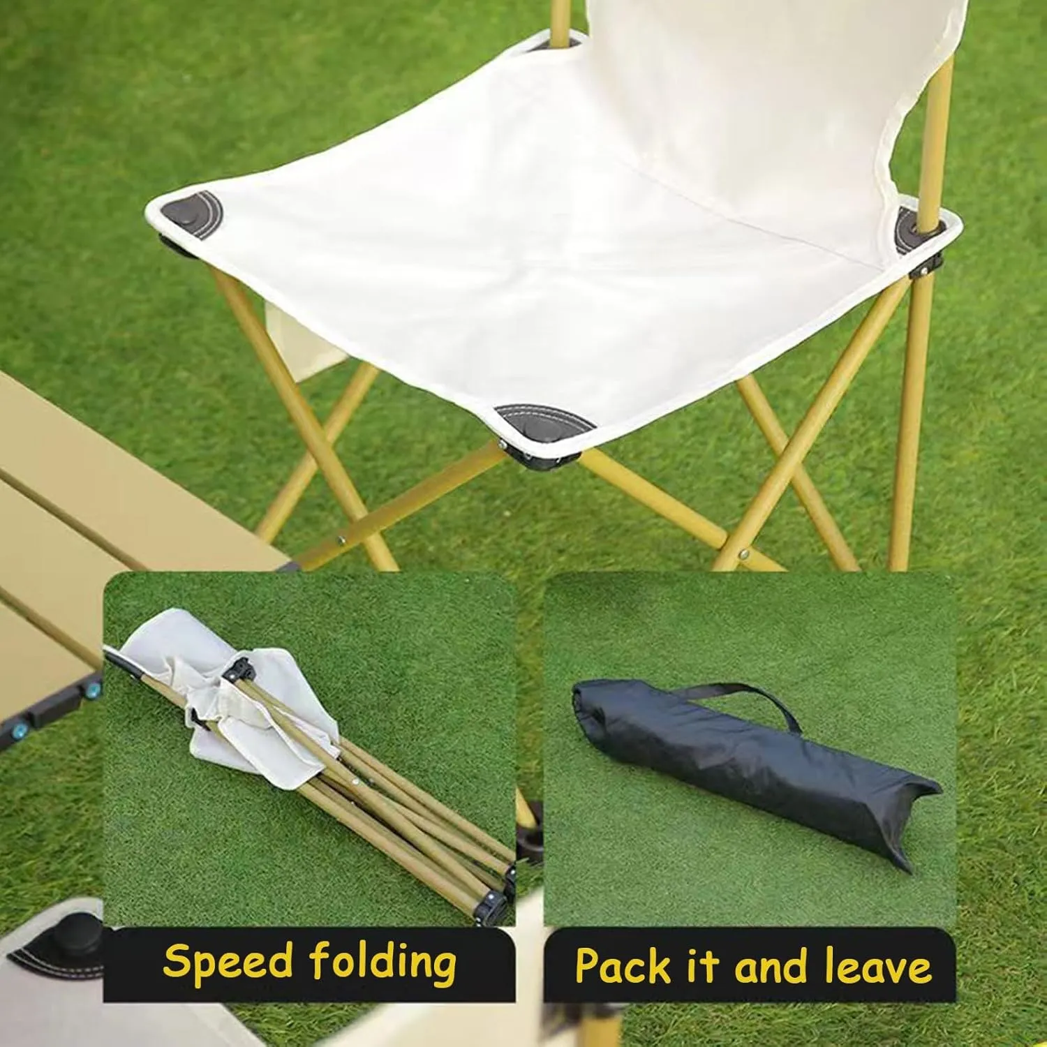 Camping Table Folding Camp Table Roll Up Surface Lightweight,with Carry Bag for Camping, Hiking, Picnics, BBQ, Beach Trips & Tailgating