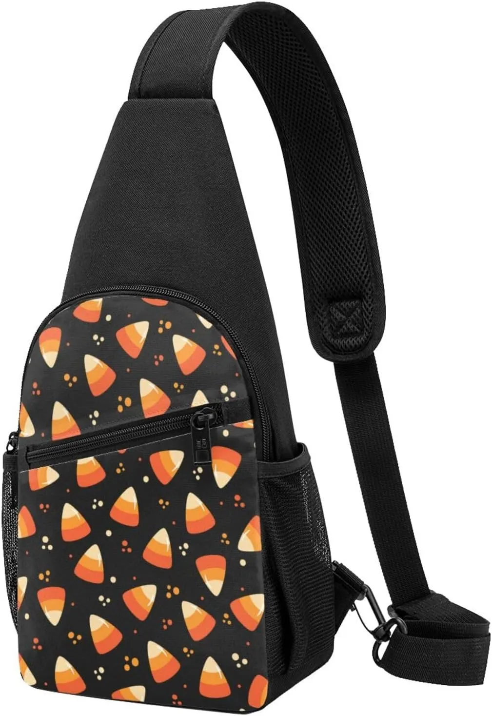 Candy Corn Crossbody Sling Shoulder Backpack Chest Bag Backpack Gym Cycling Travel Hiking Bag Daypack Fanny Pack For Men Women pattern67