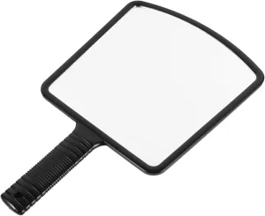 CANIGHT Handheld Square Makeup Mirror Ergonomic -Skid Design for Barbers and Makeup Artists Compact Cosmetic Mirror Unique Aesthetic for