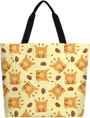 Canvas Tote Bag Large Casual Shoulder Bag for Women Handbag Reusable Beach Shopping Gym Picnic Travel Grocery Bag