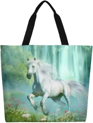 Canvas Tote Bag Large Women Casual Shoulder Bag Handbag Reusable Beach Shopping Grocery Bag For Outdoors