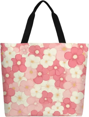 Canvas Tote Bag Large Women Casual Shoulder Bag Handbag Reusable Beach Shopping Grocery Bag For Outdoors