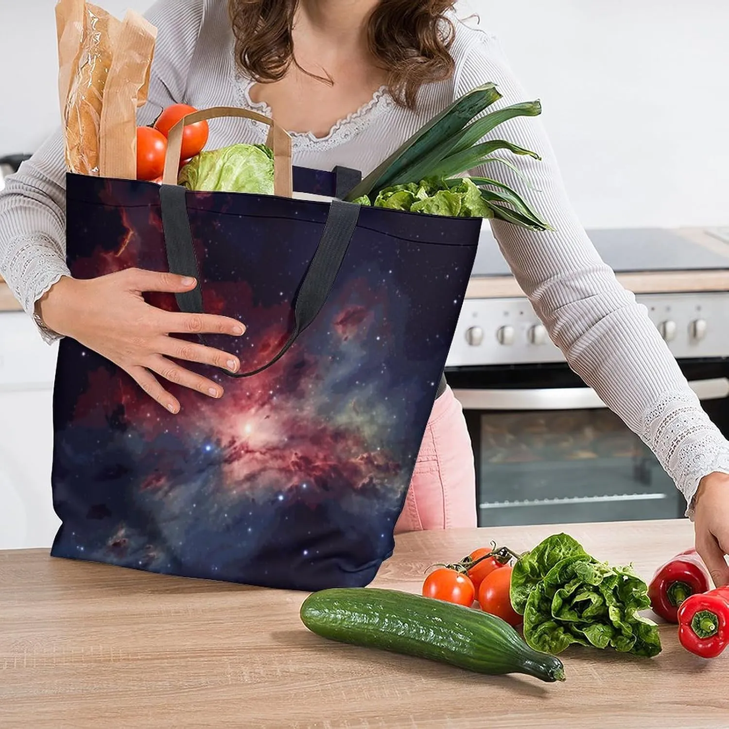 Canvas Tote Bag Large Women Casual Shoulder Bag Handbag Reusable Beach Shopping Grocery Bag For Outdoors