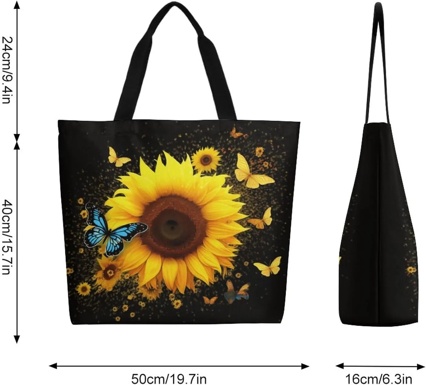 Canvas Tote Bag Large Women Casual Shoulder Bag Handbag Reusable Beach Shopping Grocery Bag For Outdoors