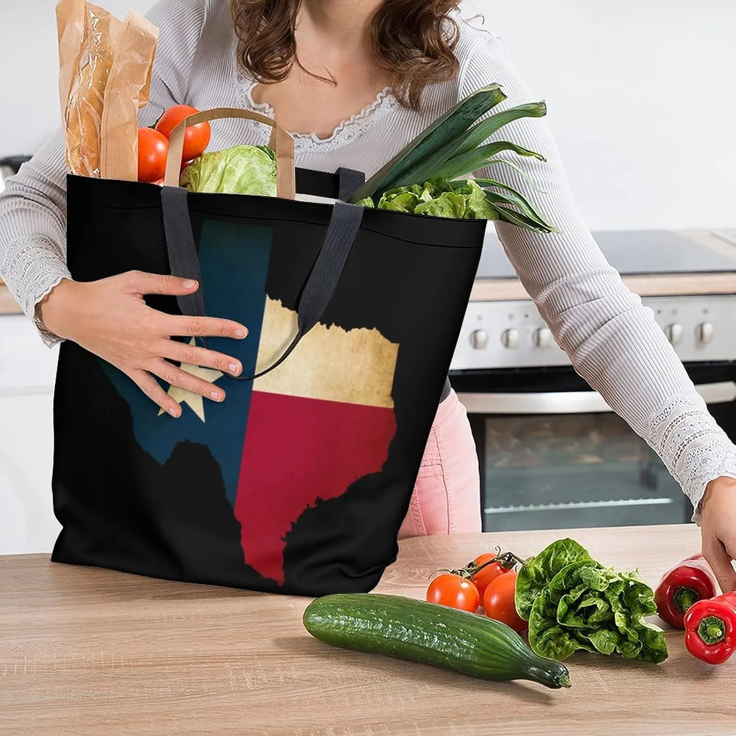 Canvas Tote Bag Large Women Casual Shoulder Bag Handbag Reusable Beach Shopping Grocery Bag For Outdoors
