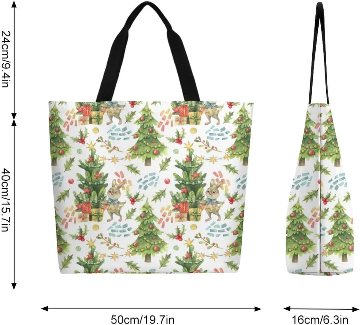 Canvas Tote Bag Large Women Casual Shoulder Bag Handbag Reusable Beach Shopping Grocery Bag For Outdoors