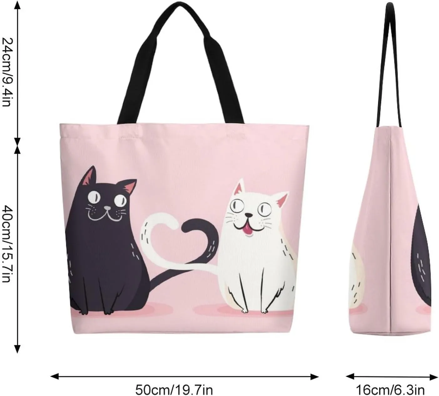 Canvas Tote Bag Large Women Casual Shoulder Bag Handbag Reusable Beach Shopping Grocery Bag For Outdoors