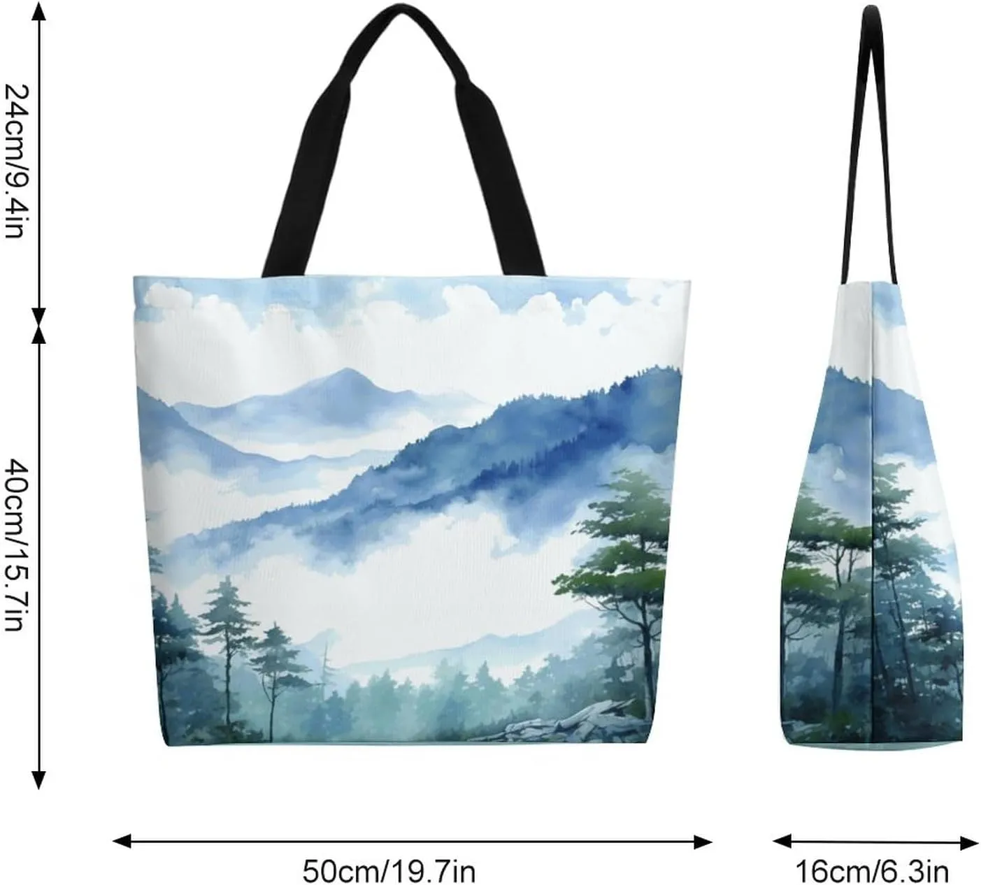 Canvas Tote Bag Large Women Casual Shoulder Bag Handbag Reusable Beach Shopping Grocery Bag For Outdoors
