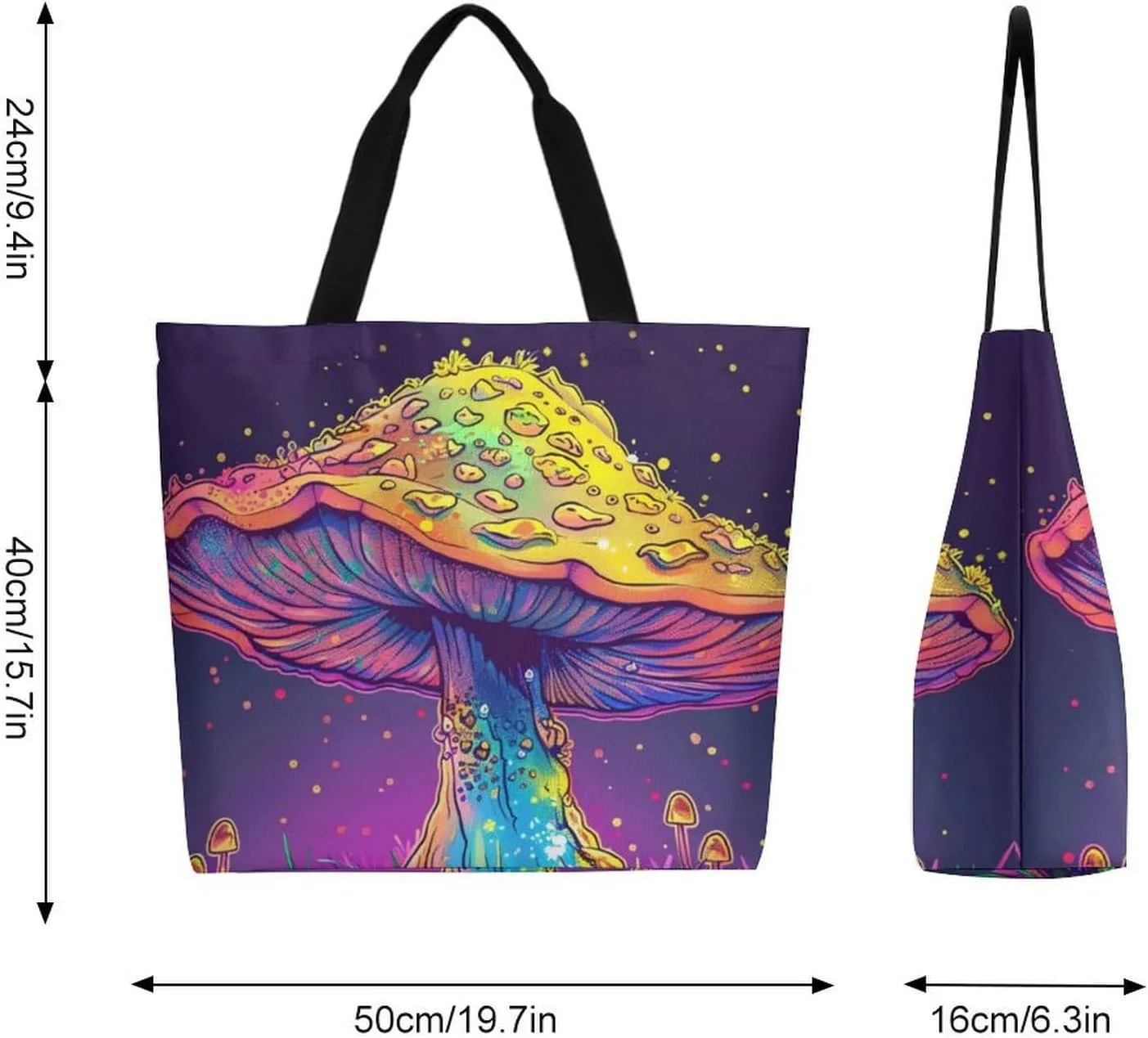 Canvas Tote Bag Large Women Casual Shoulder Bag Handbag Reusable Beach Shopping Grocery Bag For Outdoors