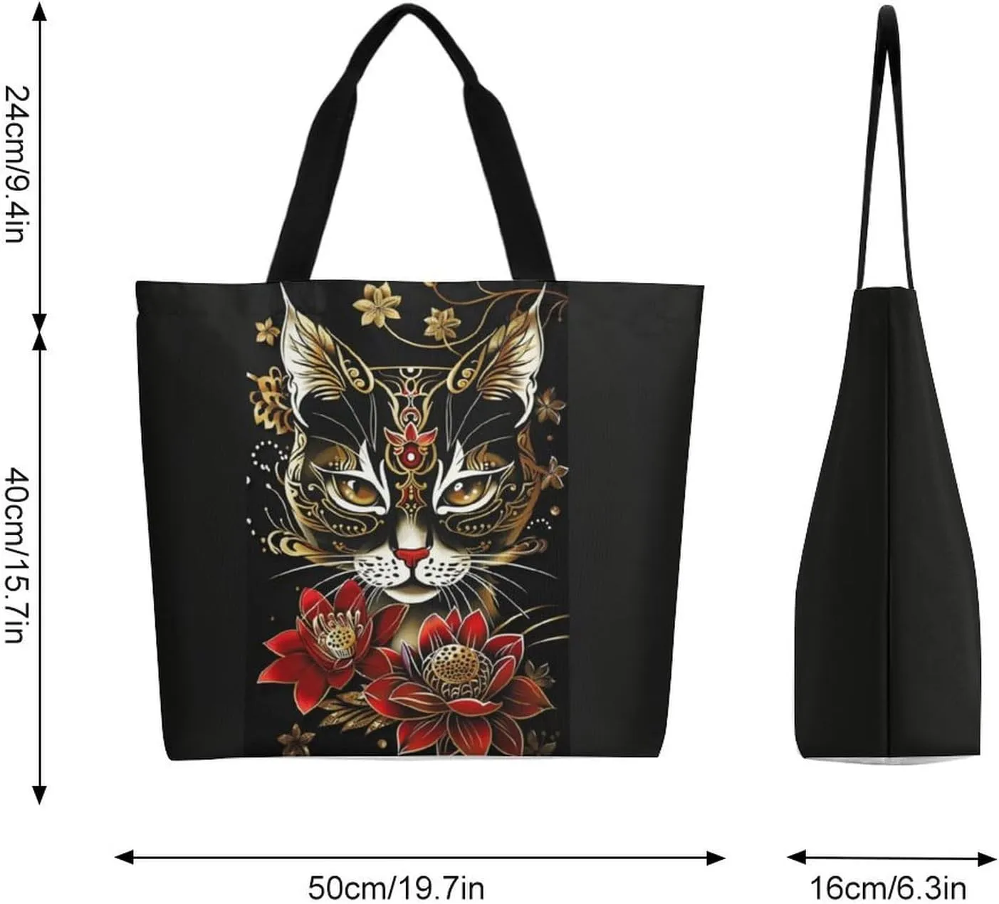 Canvas Tote Bag Large Women Casual Shoulder Bag Handbag Reusable Beach Shopping Grocery Bag For Outdoors