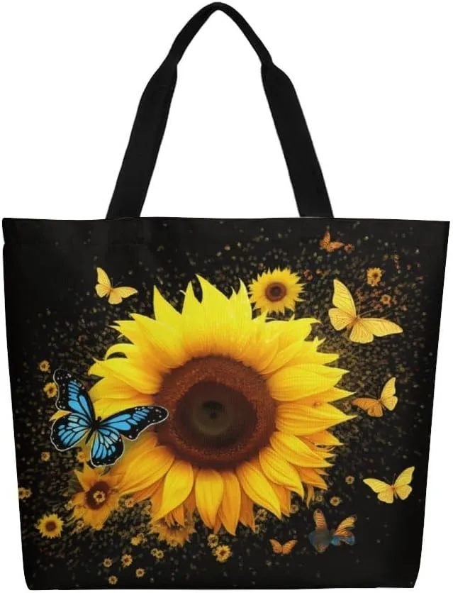 Canvas Tote Bag Large Women Casual Shoulder Bag Handbag Reusable Beach Shopping Grocery Bag For Outdoors