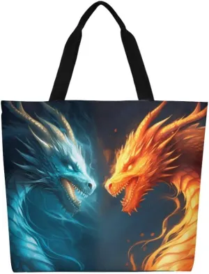 Canvas Tote Bag Large Women Casual Shoulder Bag Handbag Reusable Beach Shopping Grocery Bag For Outdoors
