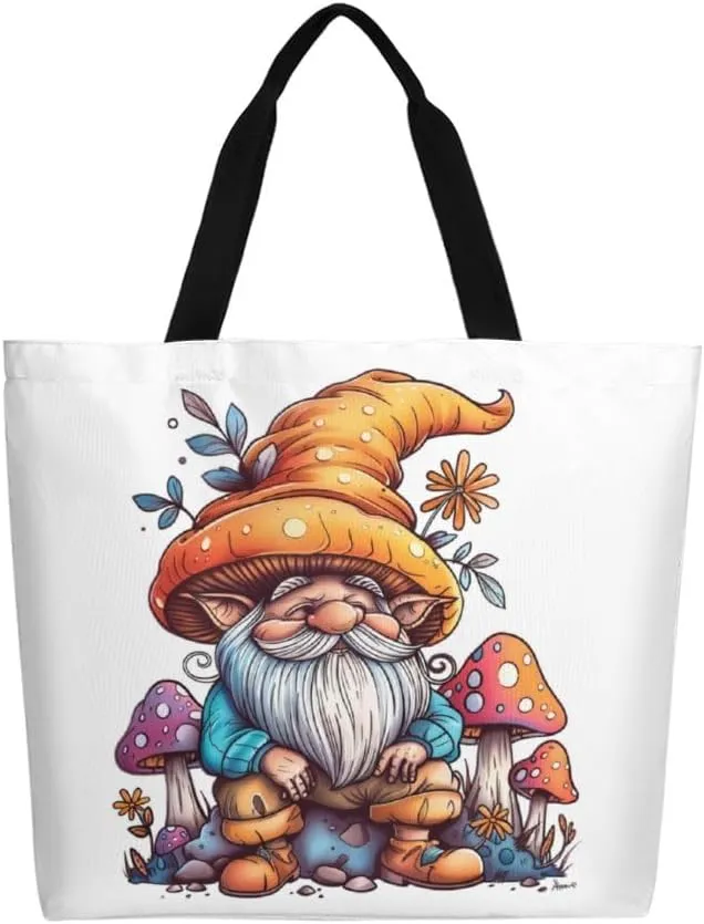 Canvas Tote Bag Large Women Casual Shoulder Bag Handbag Reusable Beach Shopping Grocery Bag For Outdoors