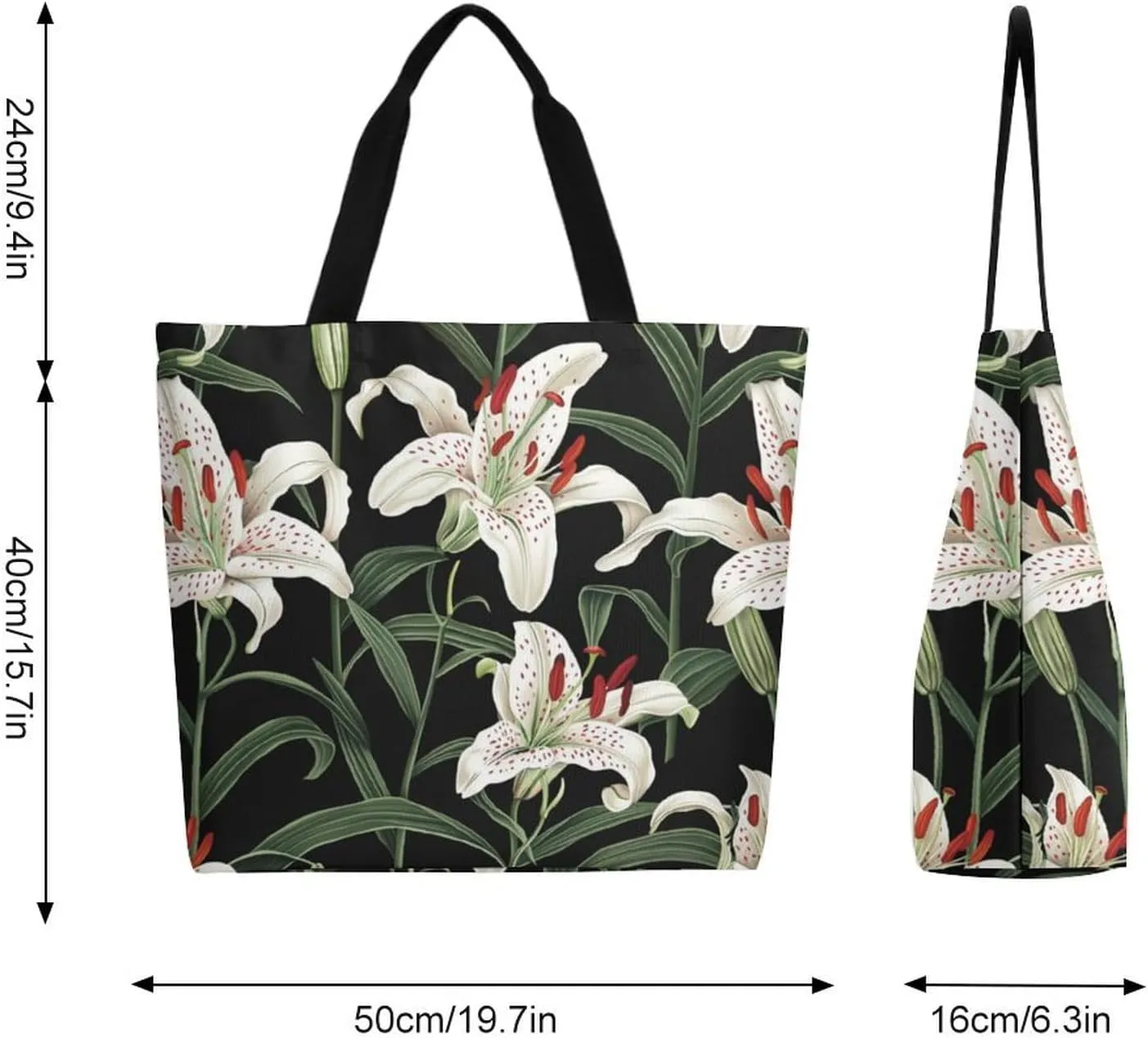 Canvas Tote Bag Large Women Casual Shoulder Bag Handbag Reusable Beach Shopping Grocery Bag For Outdoors