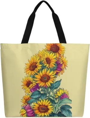 Canvas Tote Bag Large Women Casual Shoulder Bag Handbag Reusable Beach Shopping Grocery Bag For Outdoors