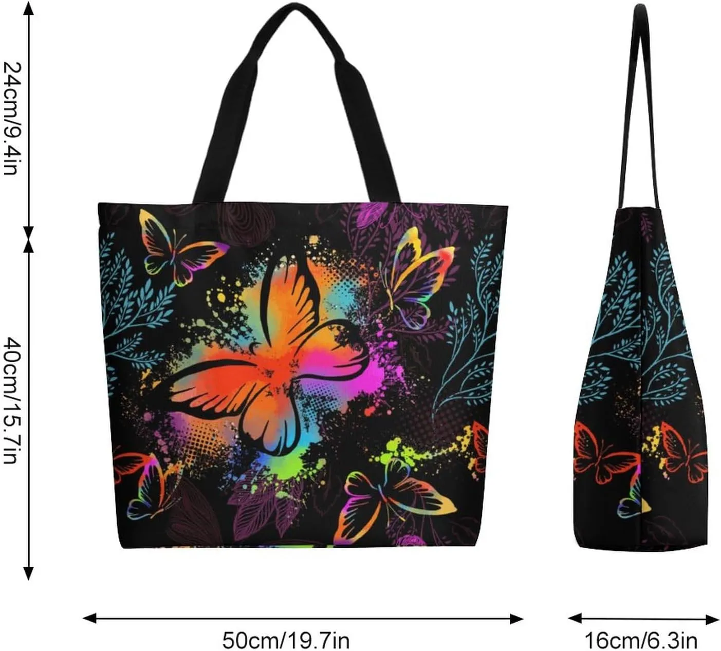 Canvas Tote Bag Large Women Casual Shoulder Bag Handbag Reusable Beach Shopping Grocery Bag For Outdoors