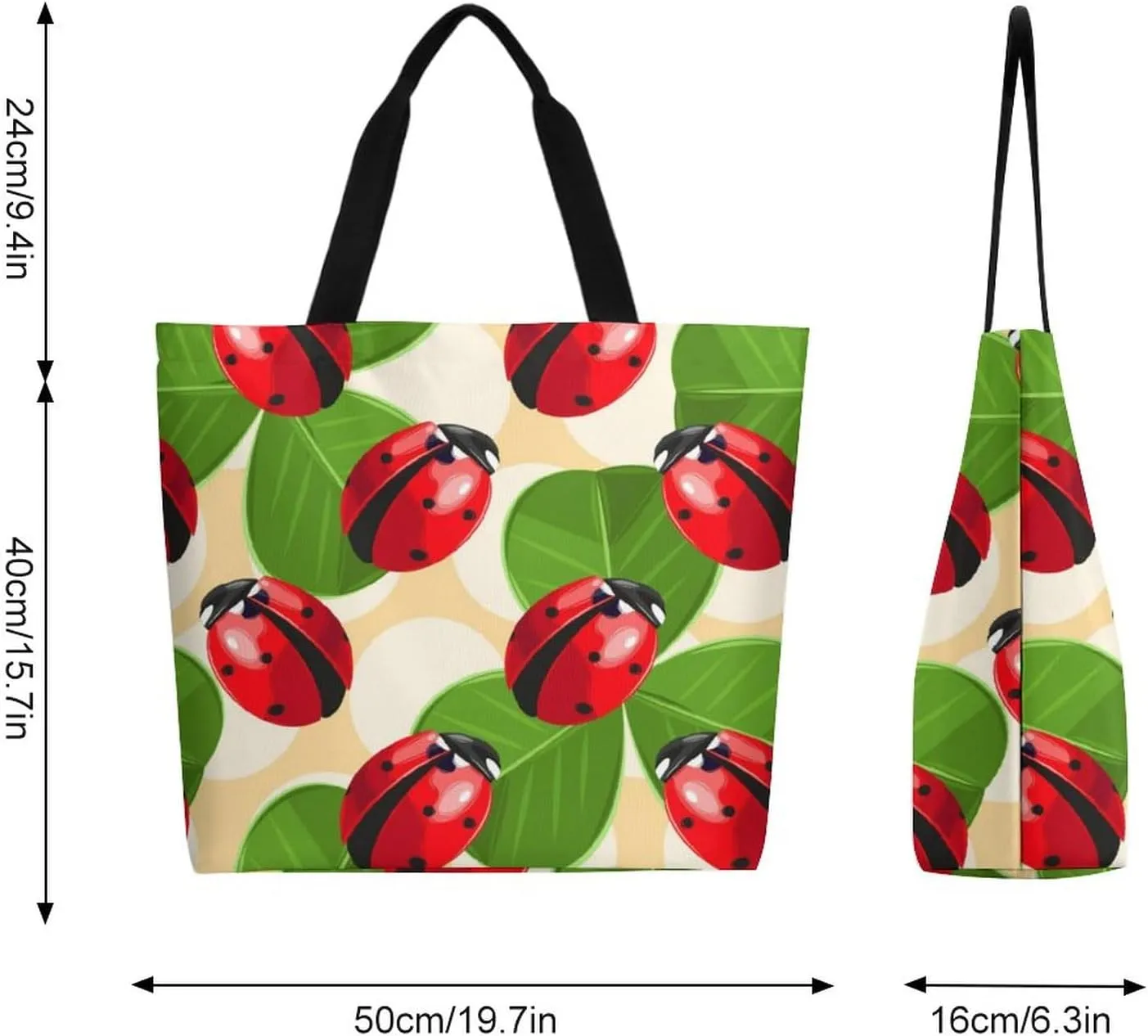 Canvas Tote Bag Large Women Casual Shoulder Bag Handbag Reusable Beach Shopping Grocery Bag For Outdoors