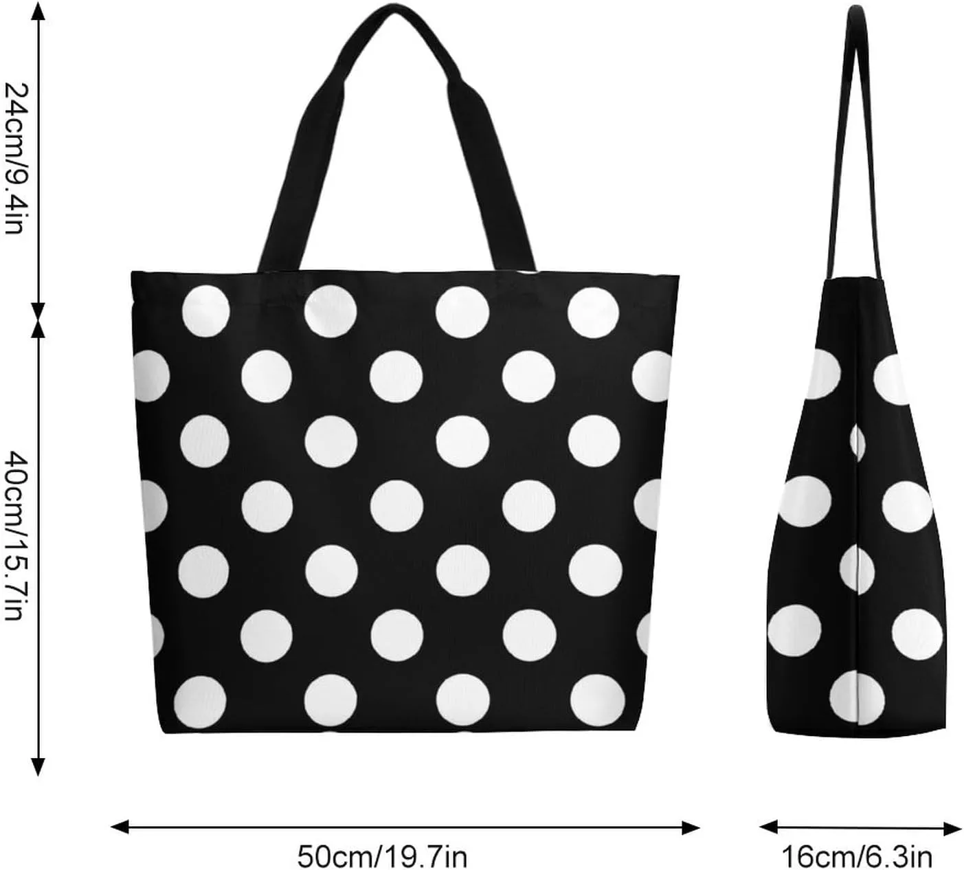 Canvas Tote Bag Large Women Casual Shoulder Bag Handbag Reusable Beach Shopping Grocery Bag For Outdoors