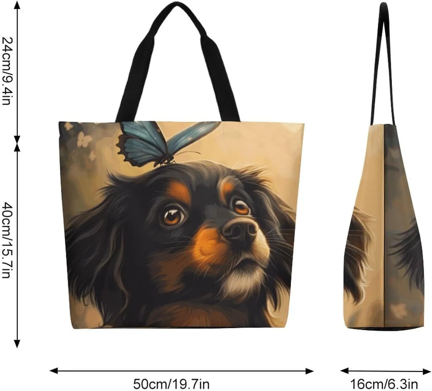 Canvas Tote Bag Large Women Casual Shoulder Bag Handbag Reusable Beach Shopping Grocery Bag For Outdoors