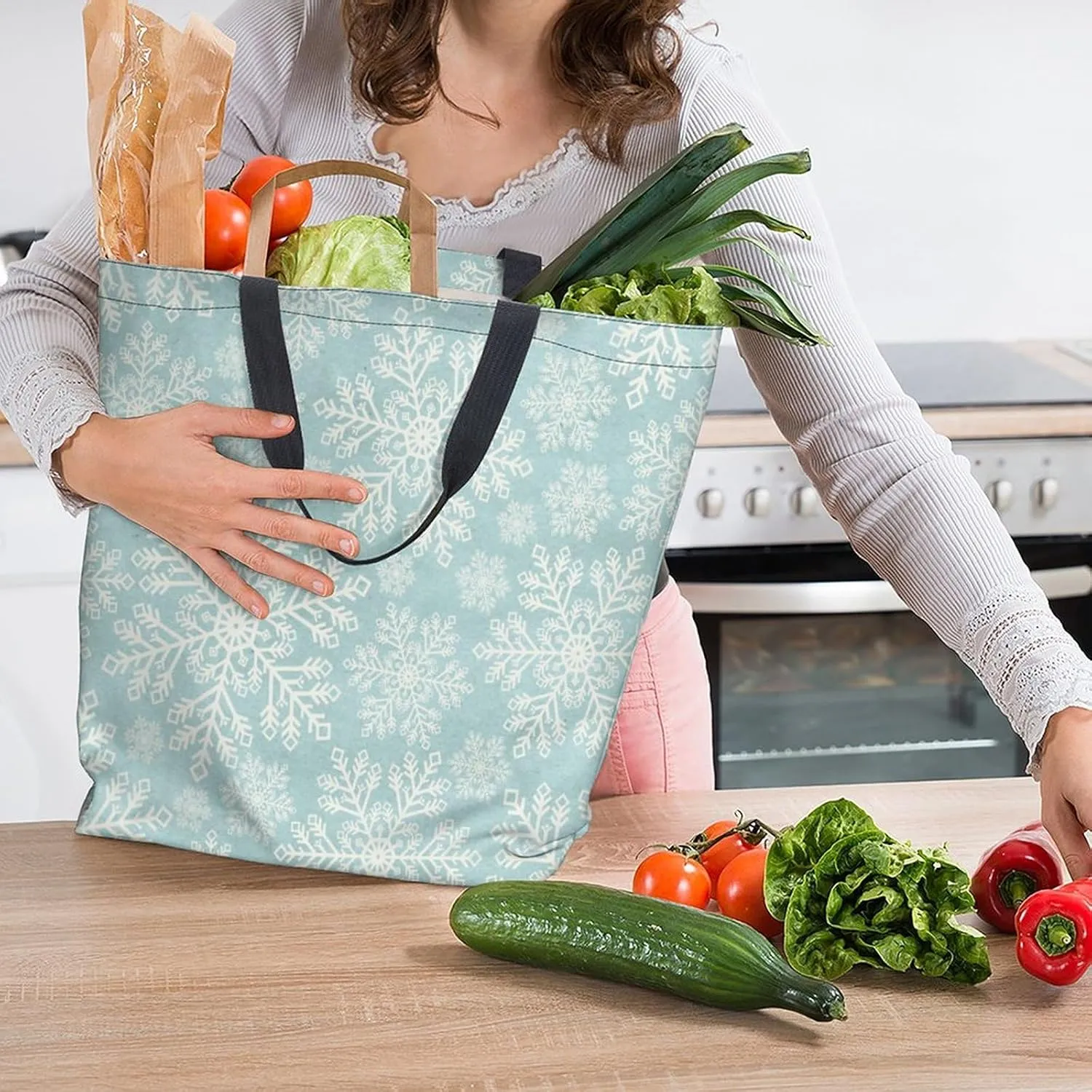 Canvas Tote Bag Large Women Casual Shoulder Bag Handbag Reusable Beach Shopping Grocery Bag For Outdoors