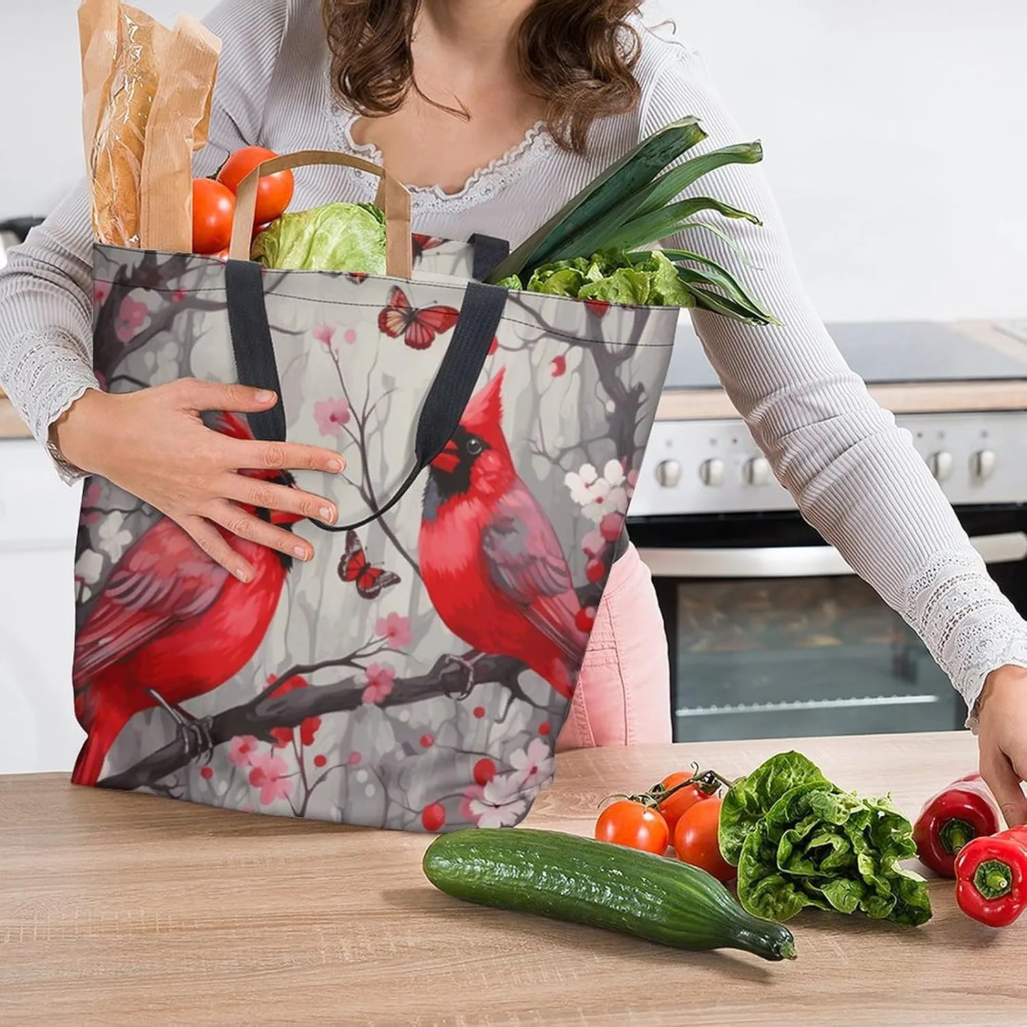 Canvas Tote Bag Large Women Casual Shoulder Bag Handbag Reusable Beach Shopping Grocery Bag For Outdoors