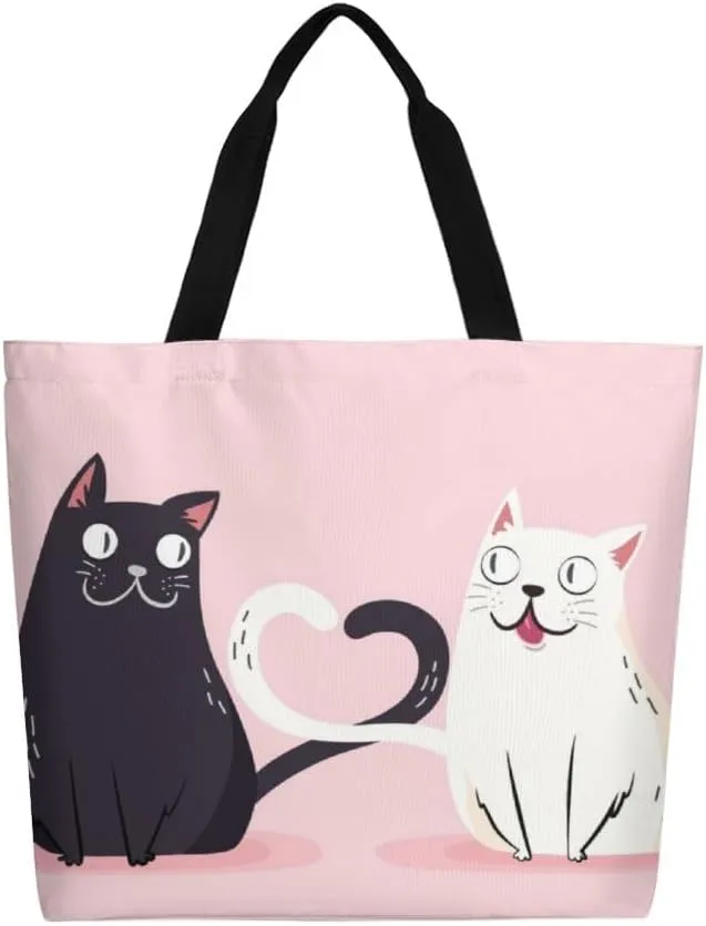 Canvas Tote Bag Large Women Casual Shoulder Bag Handbag Reusable Beach Shopping Grocery Bag For Outdoors