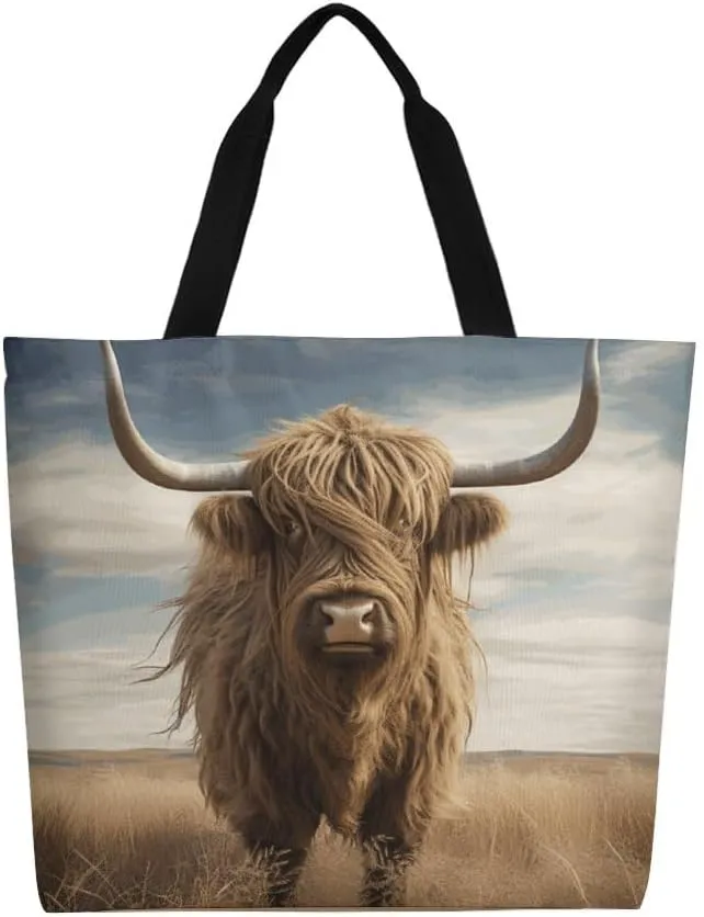 Canvas Tote Bag Large Women Casual Shoulder Bag Handbag Reusable Beach Shopping Grocery Bag For Outdoors
